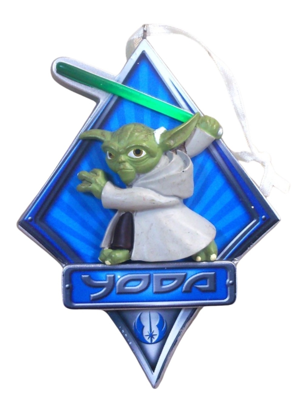 2011 Star Wars YODA Battery Operated Light Up Christmas Ornament WORKS